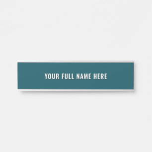 Personalised Custom Name Door Sign Choose Colour