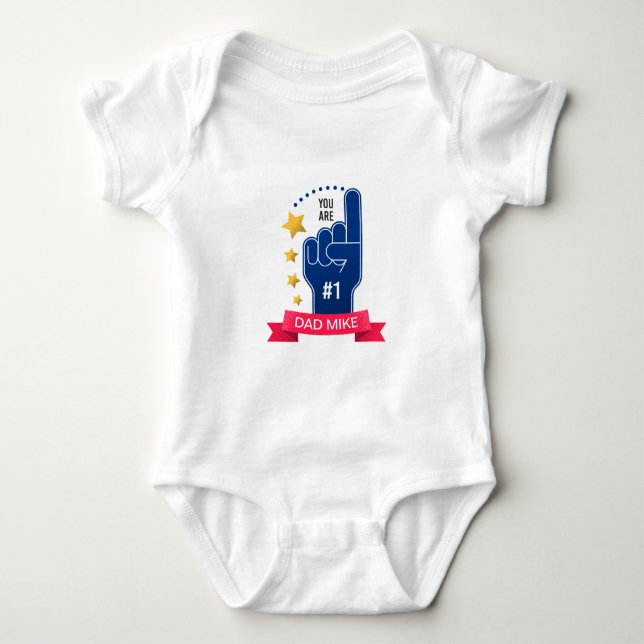 Personalised Custom Name Father's Day | Bodysuit (Front)