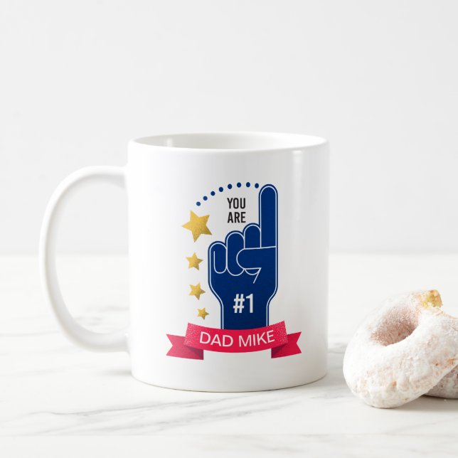 Personalised Custom Name Father's Day | Coffee Mug (With Donut)