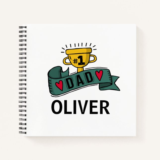 Personalised Custom Name Father's Day | Notebook (Front)