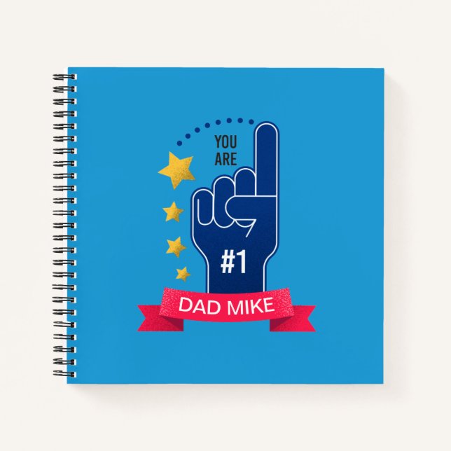 Personalised Custom Name Father's Day | Notebook (Front)