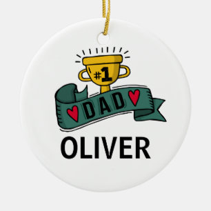 Personalised Custom Name Father's Day   Ornament