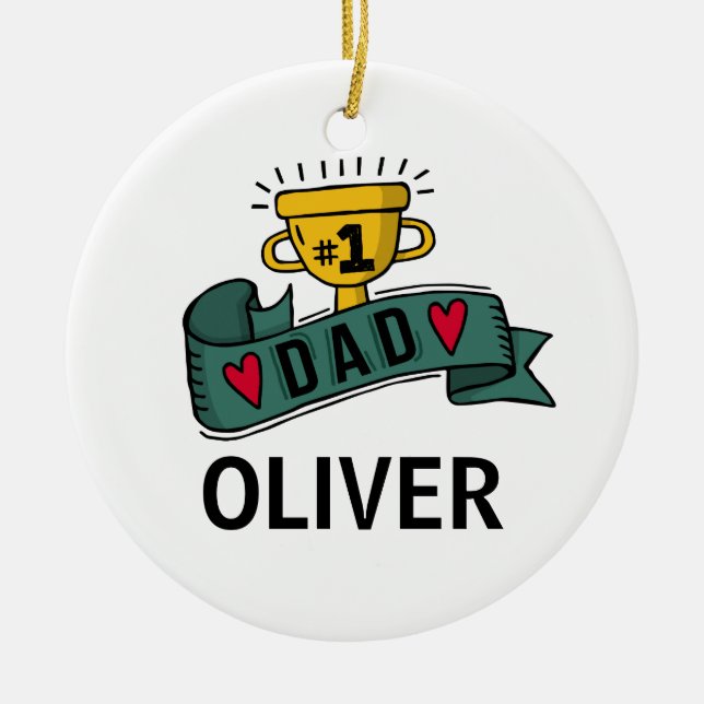 Personalised Custom Name Father's Day | Ornament (Front)