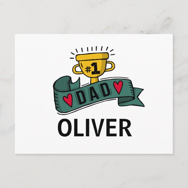 Personalised Custom Name Father's Day | Postcard (Front)