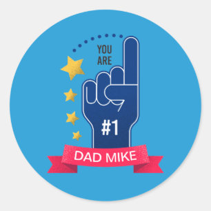 Personalised Custom Name Father's Day Sticker