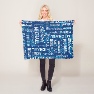 Personalised Custom Name for Michael Fleece Blanket
