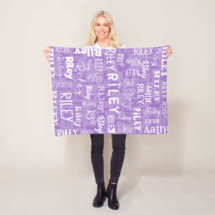 Personalised Custom Name for Riley Fleece Blanket