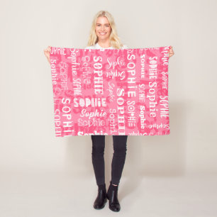Personalised Custom Name for Sophie Fleece Blanket