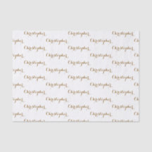 Personalised Custom Name Gift Tissue Paper