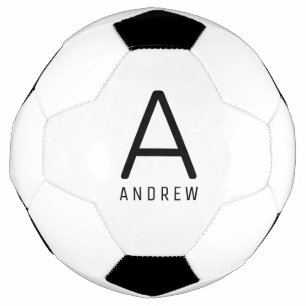 Personalised Custom Name Initial Soccer Ball