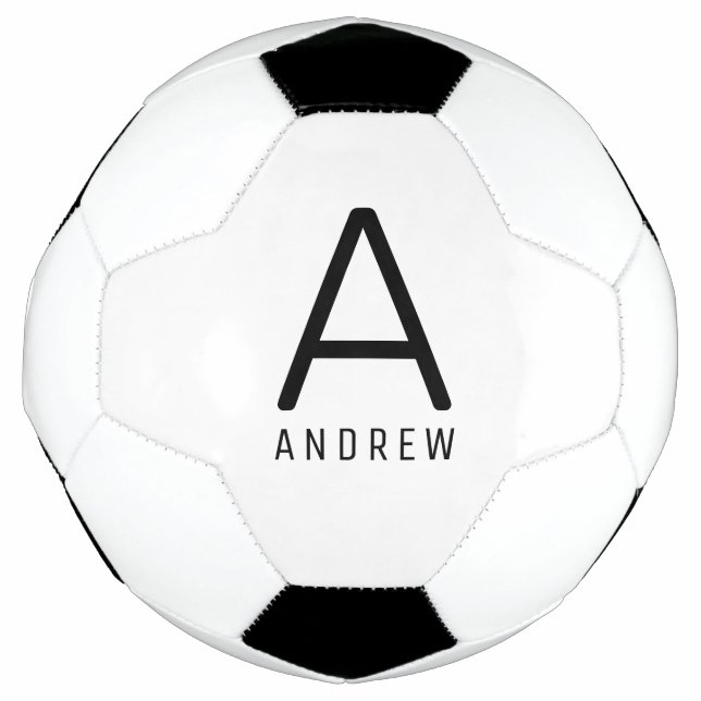 Personalised Custom Name Initial Soccer Ball (Front)