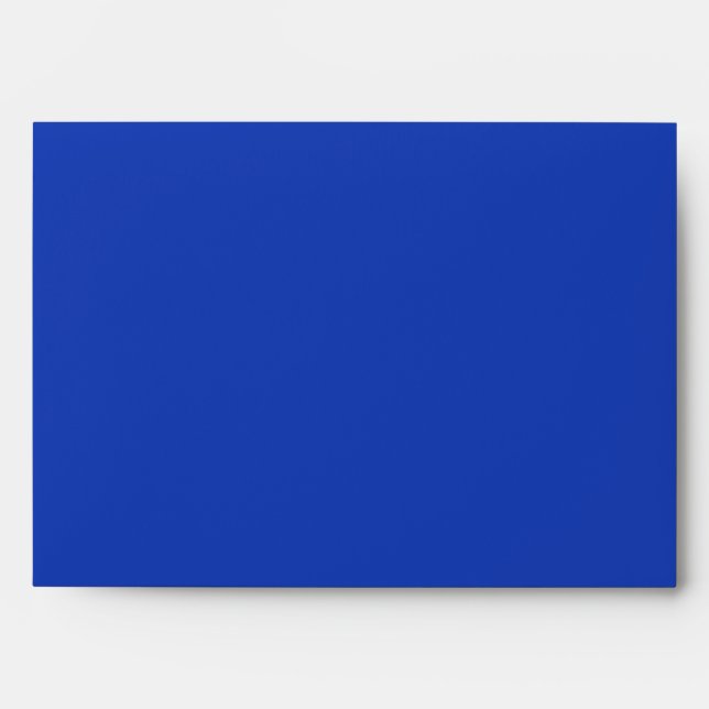 Personalised Custom Name Minimal Monogram Blue  Envelope (Front)