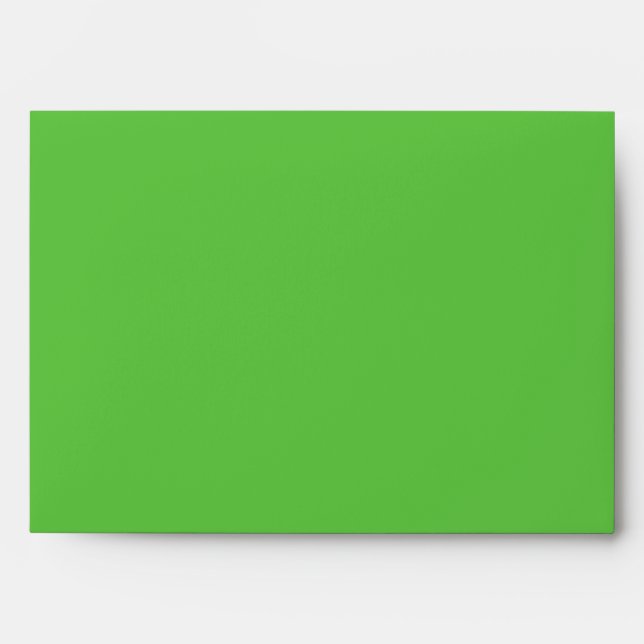 Personalised Custom Name Minimal Monogram Green  Envelope (Front)