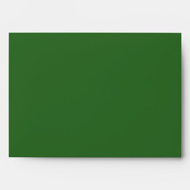 Personalised Custom Name Minimal Wedding Green. Envelope (Front)