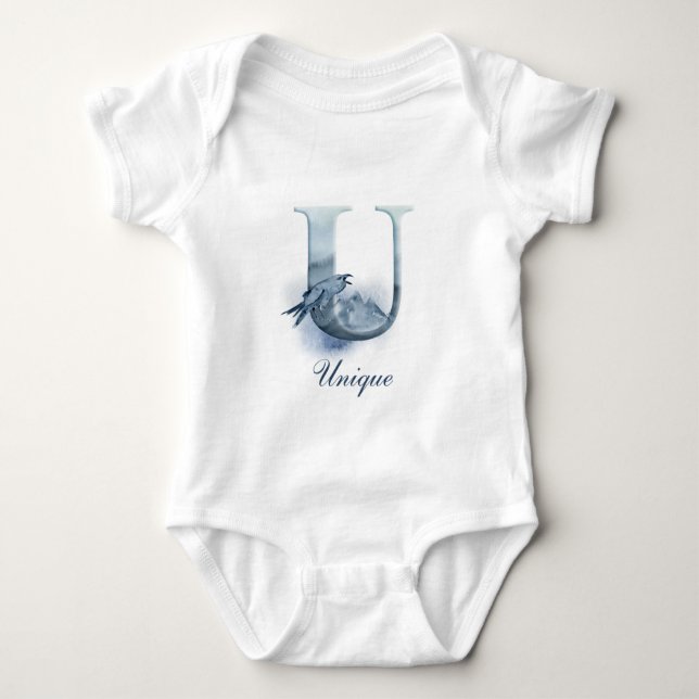 Personalised Custom Name Monogram | Bodysuit (Front)