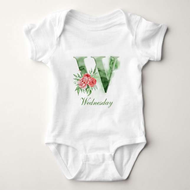 Personalised Custom Name Monogram | Bodysuit (Front)