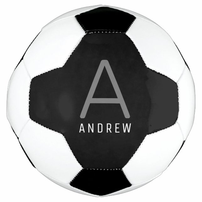 Personalised Custom Name Monogram Soccer Ball (Front)