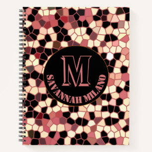 Personalised Custom Name Monogram Spiral Notebook