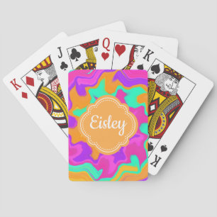 Personalised custom name playing cards for kids
