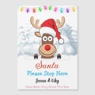 Personalised Custom Name - Santa Please Stop Here 
