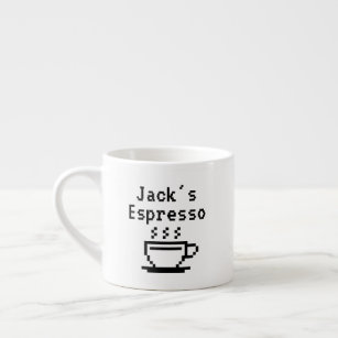 Personalised custom name small espresso cup mug
