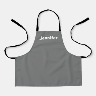 Personalised Custom Name Solid Colour Apron