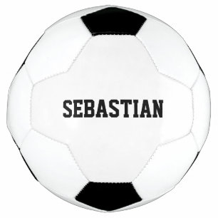 Personalised custom name sports team school name soccer ball