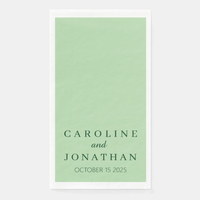 Personalised Custom Name Stylish Modern Script. Napkin (Front)