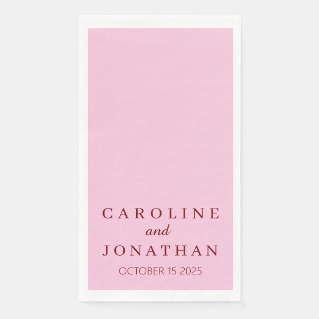 Personalised Custom Name Stylish Modern Script. Napkin (Front)