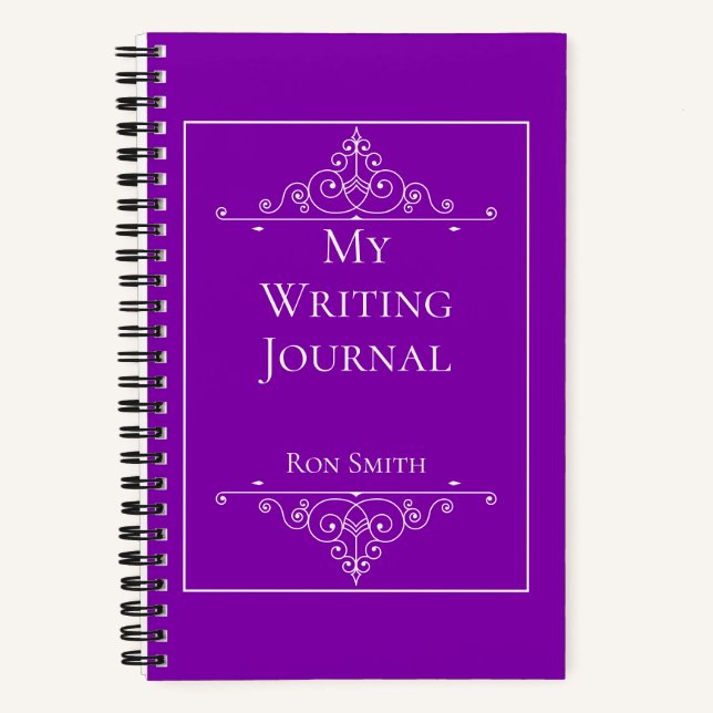 Personalised Custom Name Writer’s Notebook Gift (Front)
