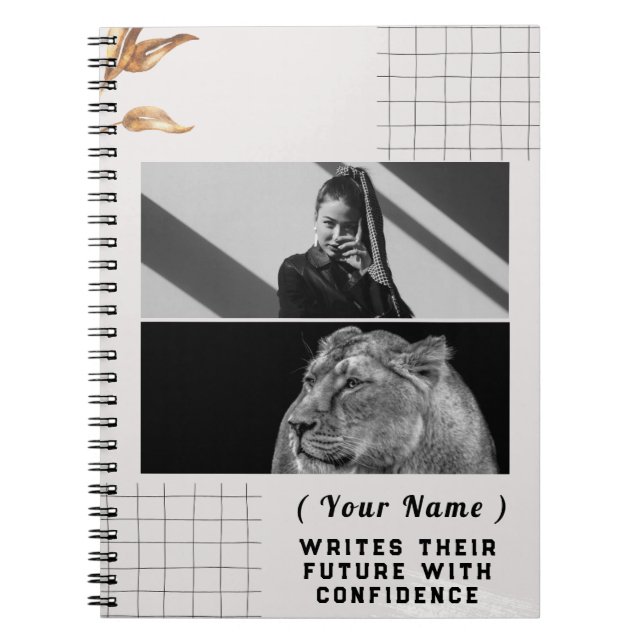  Personalised Custom Notebook Add Your Name&Photo (Front)