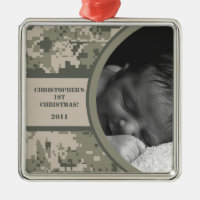 Personalised Custom Ornament ARMY ACU Camoflauge
