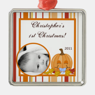 Personalised Custom Ornament Autumn Fall Pumpkin