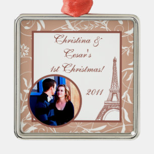 Personalised Custom Ornament Floral Spiral in Pari