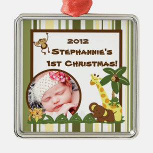 Personalised Custom Ornament Jungle Babies