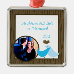 Personalised Custom Ornament Love Birds