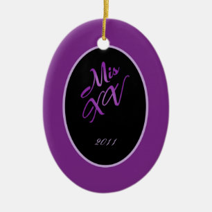 Personalised Custom Ornament Mis XV Purple Lilac