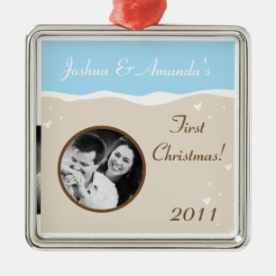 Personalised Custom Ornament Ocean Sea Wave Sand