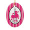 Personalised Custom Ornament Pink Poodle Paris