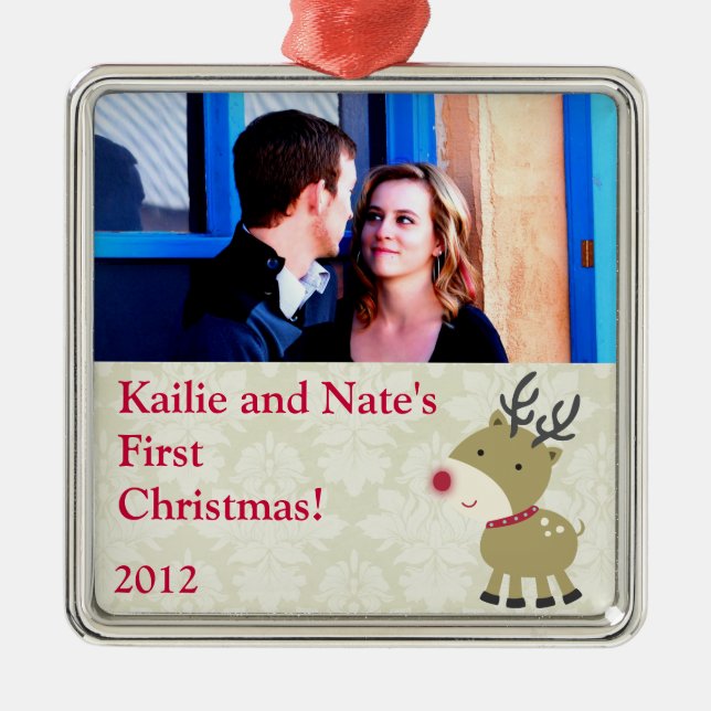 Personalised Custom Ornament Reindeer (Front)