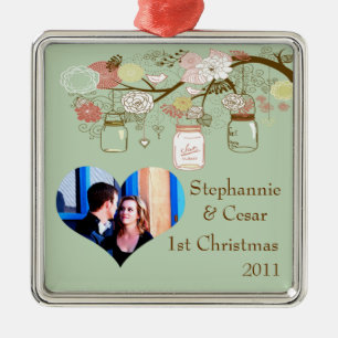 Personalised Custom Ornament Spring Floral Mason