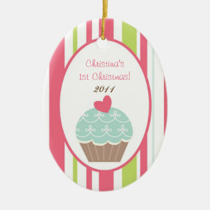Personalised Custom Ornament Tea Party Pink Pastel