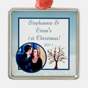 Personalised Custom Ornament Twinkling Snow / Tree