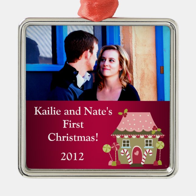 Personalised Custom Ornaments Candy Land House (Front)