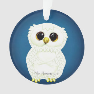 Personalised Custom Owl Bird Photo Ornament