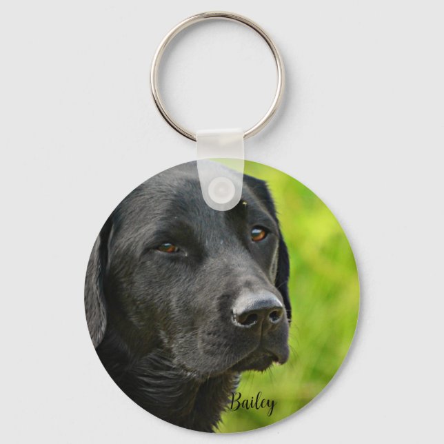 Personalised Custom Pet  Photo and Name  Key Ring (Front)