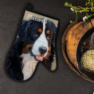 Personalised Custom Pet Photo Dog Owners Oven Mitt