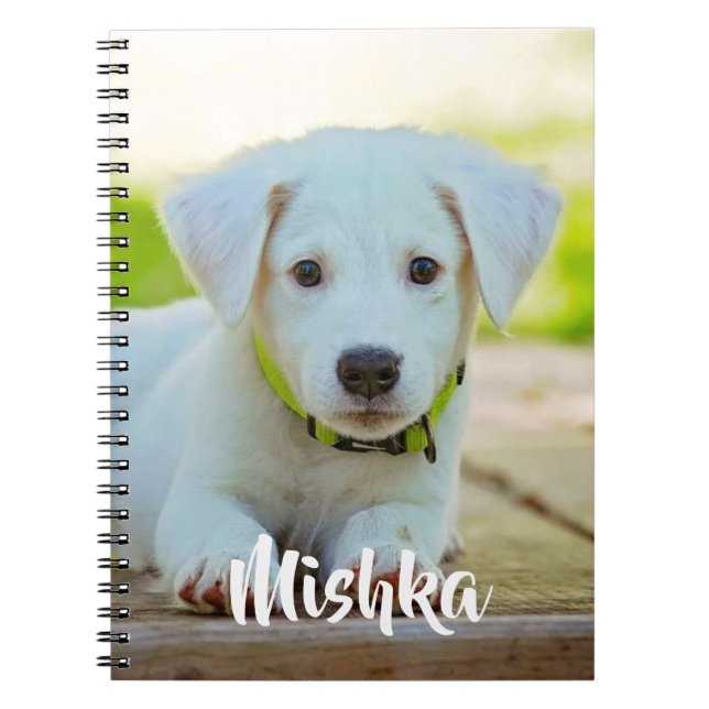 Personalised custom pet photo notebook (Front)