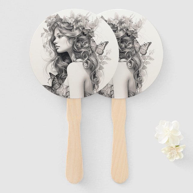 Personalised Custom Photo Add Your Own Photo Hand Fan (Front and Back)