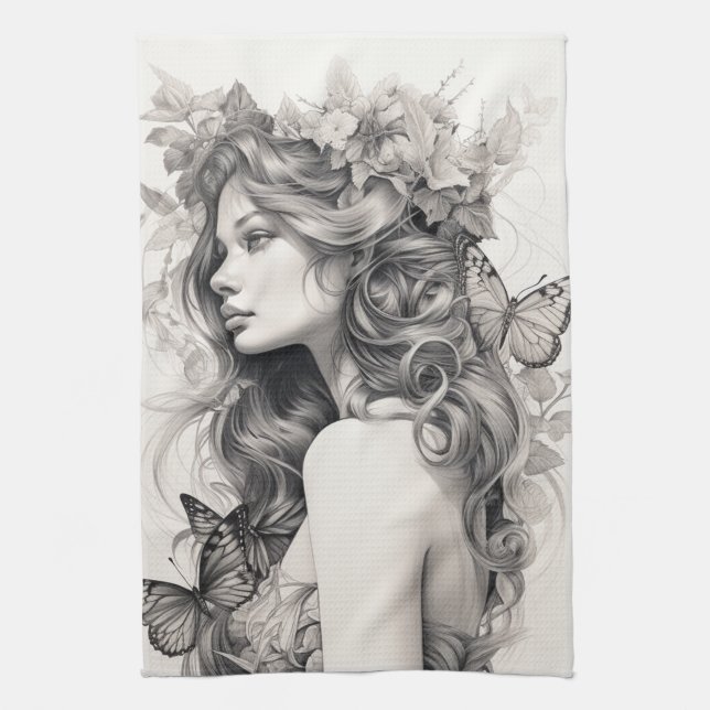 Personalised Custom Photo Add Your Own Photo Tea Towel (Vertical)